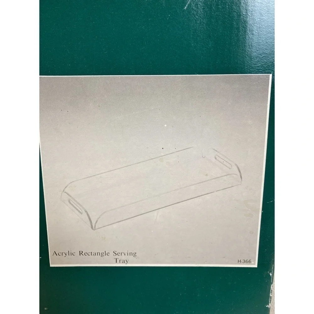 Acrylic Serving Tray Monogrammed MBP NEW